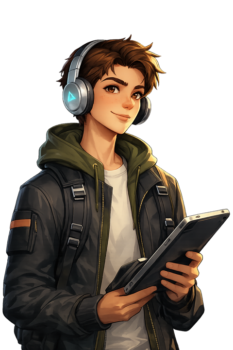 Creator con un tablet che usa influencer.camp